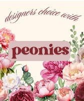 LIMITED: Designers Choice Arrangement with Peonies 