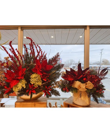 Limited Silk Artificial Christmas collection Arrangement in Winnipeg, MB | CHARLESWOOD FLORISTS