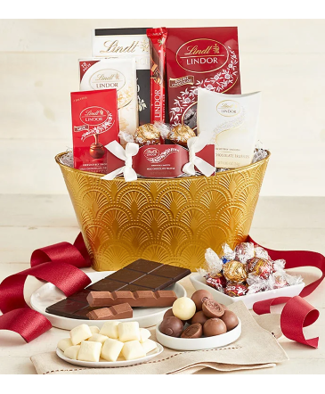 Lindt Luxury Chocolate Basket (Grande) Gift Basket in Pensacola, FL | Cordova Flowers and Gifts