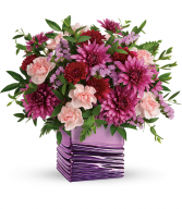 Liquid Lavender Bouquet Vase Arrangement