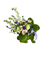 Little Bunny Foo Foo Fresh florals in mossed bunny