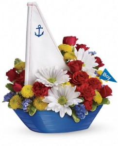 Exclusively at Flowers Today Little Dream Boat Ceramic Keepsake