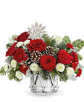 Little drummer bouquet Crystal Christmas arrangement