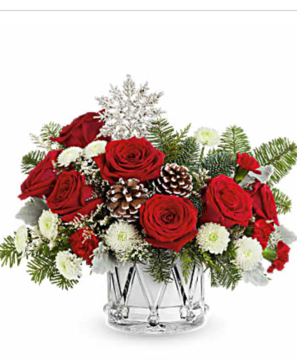 Little drummer bouquet Crystal Christmas arrangement