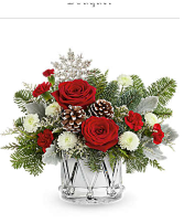 Little drummer bouquet Crystal Christmas arrangement