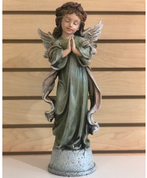 Little Girl Praying Angel Musical Figurine Sympathy 