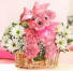 Princess flower puppy basket