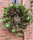 Live Rosehip & Christmas Greens Wreath Holiday