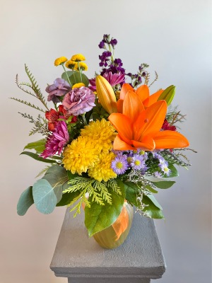 Lively Blossoms Vase Arrangement