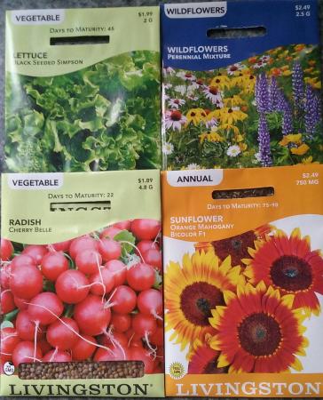 Livingston Seed Packets