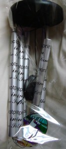 Keepsake Windchime with 5 Aluminum Tubes and a stainglass sail.