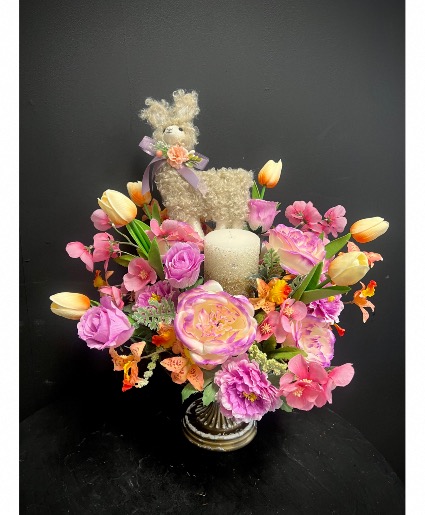 Llama centerpiece Silk arrangement