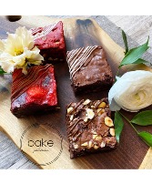 Local Brownies by Bake. 4 pack Brownies