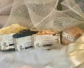 Local Handmade Natural Soaps & Bath Bomb Muddy Mint 4 pc. GIft Set