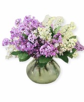 Local Lilac Arranged Vased Arrangement
