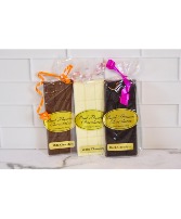 Local made Paul Thomas Chocolate Bar choose from milk, dark or white