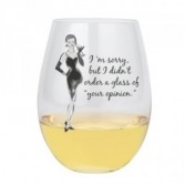 "Glass of Your Opinion"* Lolita Stemless Wine Glass