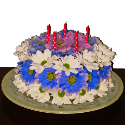 London Daisy Floral Cake