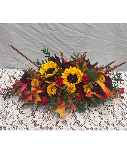 Long and Low Thanksgiving Centerpiece