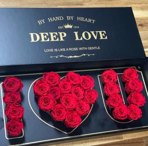Long Box " I love U" red rose