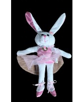 Long ear white dance bunny Plush