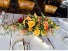 Long & Log Thanksgiving Blooms of Gratitude.  Centerpiece arrangement for dining table 