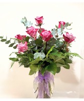 Long Stem Lavender Roses Flower Bouquet