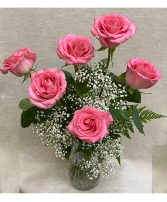 Long Stem Light Pink Roses