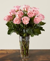 Long Stem Pink Rose (12,18,24) Bouquet