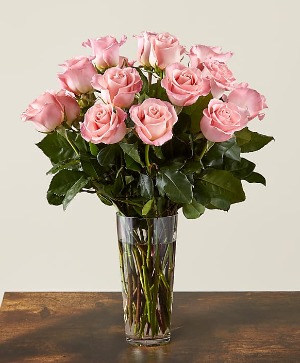 Long Stem Pink Rose  Bouquet