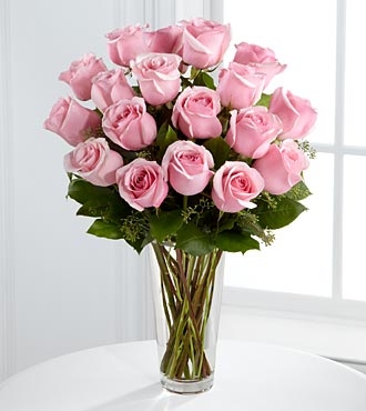 Long Stem Pink Rose Bouquet 
