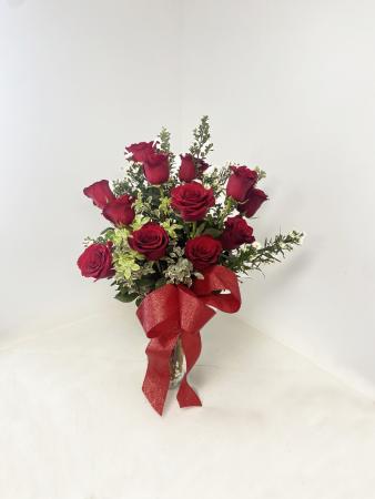 Long Stem Red Roses Floral Design