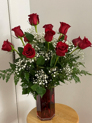 Long Stem Red Roses Tall arrangement