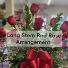 LONG STEM RED ROSES Vase Arrangement