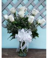 White Roses Bouquet Long Stem Premium Roses