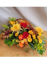 Long Thanksgiving Basket Arrangement