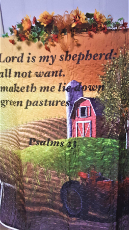 Lord is my shepherd country quilt