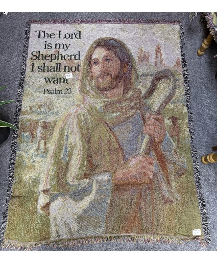 Lord is my Shepherd Throw Afghan Blanket