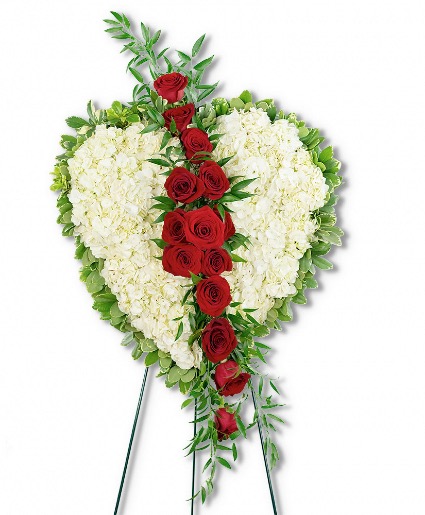Lost Love Heart Funeral Arrangement