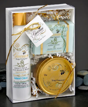 Lotion Soap and Candle Gift Set  
