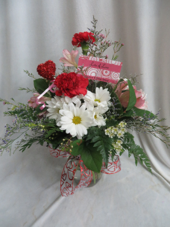 Lots Of Love Fresh Mixed Vased Arrangement