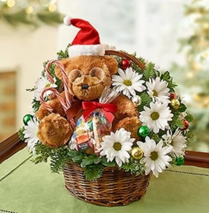 Lotsa Love® for Christmas Basket Arrangement