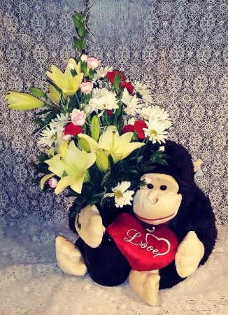 Lovable Gorilla Bouquet