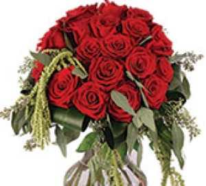 Love Amaranthus and Roses Valentine's Day flowers