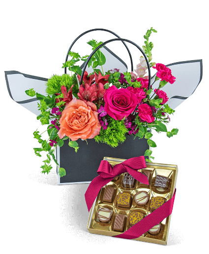 Love and Chocolate Blooming Tote Ensemble 