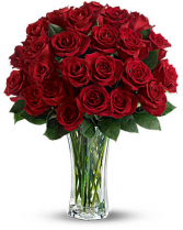 Love and Devotion - 24 Long Stemmed Red Roses 