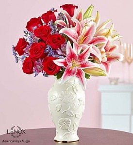 Love and Romance™ in Lenox® Fresh Arrangement