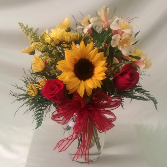 Love and Sunshine FHF-SS212 Fresh Flower Vase Arrangement Local delivery only