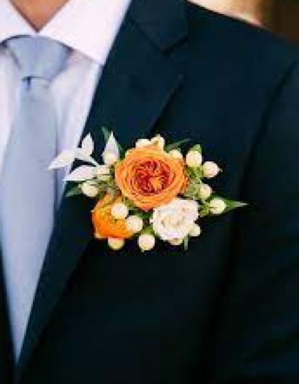 Love at sunset pocket boutonniere