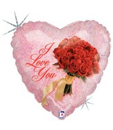 Love Balloons Bouquet Surpise Your Love One - 2 Mylars 5 Latex